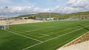 El nou camp esportiu de Pins Vens, a Sitges, obre les portes avui dijous. Ajuntament de Sitges