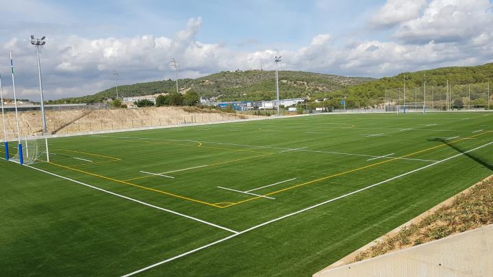 El nou camp esportiu de Pins Vens, a Sitges, obre les portes avui dijous. Ajuntament de Sitges