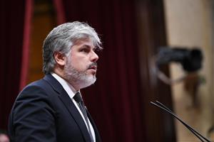 El president del grup parlamentari de JxCat, Albert Batet, durant el ple del 21 d'octubre de 2020. ACN