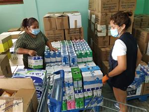 El recapte d’aliments bàsics de Sant Pere de Ribes suma 8.020 kilograms en dos dies