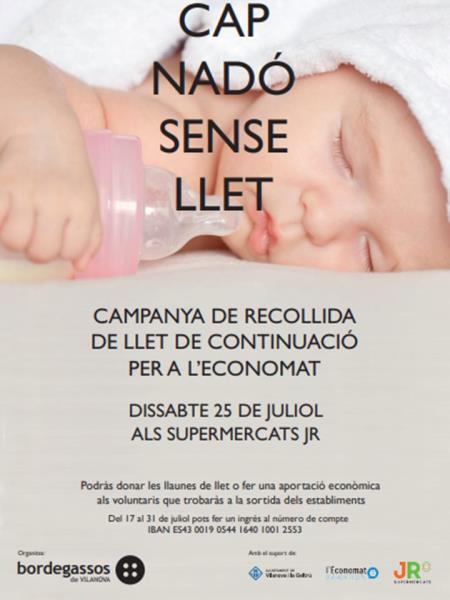Els Bordegassos engeguen la campanya 'Cap nen sense llet'. EIX