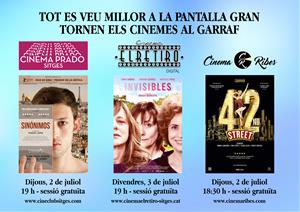 Els cinemes del Garraf reobren el primer cap de setmana de juliol amb una primera sessió gratuïta. EIX