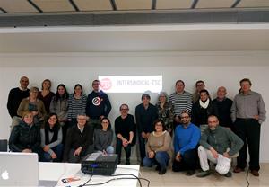 Els integrants de la nova Unió Territorial Garraf-Penedès de la Intersindical-CSC. Eix