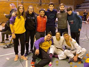 Els judoques de l'escola de Judo Olèrdola. Eix