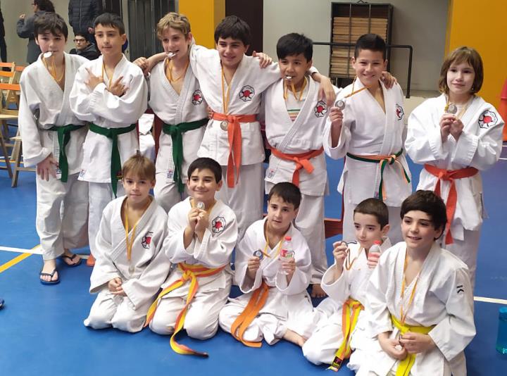 Els judoques de l'escola de Judo Vilafranca. Eix