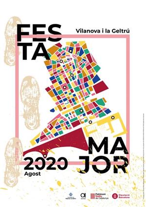 Els pabordes presenten el cartell d'una Festa Major de Vilanova reduïda i confinada per l'alerta sanitària