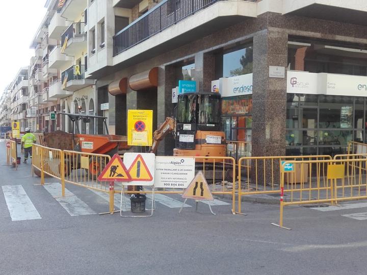 En marxa la segona fase de renovació de la xarxa d'aigua potable de la zona Coroleu, a Vilanova. Ajuntament de Vilanova