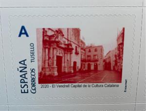 Es presenta el segell de Correus dedicat al Vendrell amb motiu de la Capitalitat de la Cultura Catalana 2020