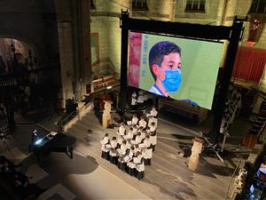 Gran èxit al doble concert de l’Escolania de Montserrat a la basílica de Santa Maria de Vilafranca
