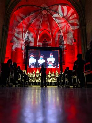 Gran èxit al doble concert de l’Escolania de Montserrat a la basílica de Santa Maria de Vilafranca