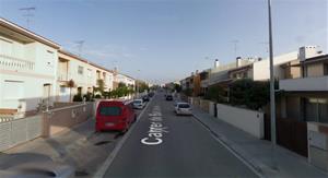 Imatge d'arxiu del carrer Barcelona de Santa Margarida i els Monjos. Google Maps