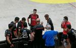 Imatge de la banqueta del CE Vendrell. Eix
