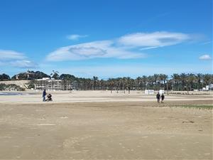 Imatge de la platja de Vilanova i la Geltrú. Ajuntament de Vilanova