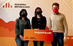 Imatge de la roda de premsa d'ERC de Vilafranca. Eix