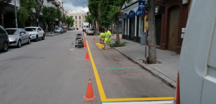 Imatge dels canvis en la mobilitat de la rambla Samà. Ajuntament de Vilanova