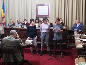 Intervenció de l'Associació Bullanga Feminista al ple de Vilanova. Ajuntament de Vilanova