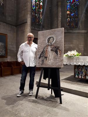Joan Hurtado “Canano” presenta una estampa de Sant Fèlix realista, que ressalta el seu vessant més místic