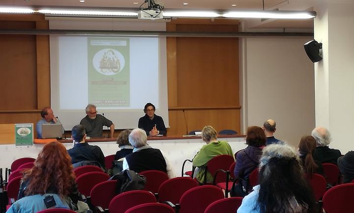 Joan Pere Guzmán de Sitges Solidari, Ton Dalmau d'ECOL3VNG i Andreu Bosch d'APMA Garraf . Carme Dastis