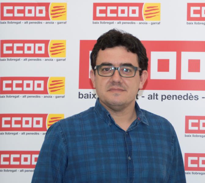 Josep M. Romero Velarde, secretari general CCOO Baix Llobregat, Alt Penedès, Anoia i Garraf. CCOO