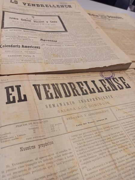 La Biblioteca Terra Baixa incorpora la col·lecció “Hemeroteca Històrica Vendrellenca” a la Biblioteca Digital . EIX