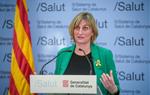 La consellera de Salut, Alba Vergés, durant la roda de premsa de seguiment de la crisi del coronavirus, el 28 de març del 2020. ACN