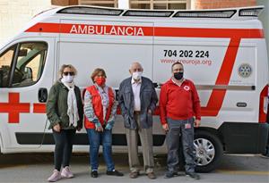 La Creu Roja Alt Penedès estrena ambulància donada pel Rotary Club de Vilafranca. EIX