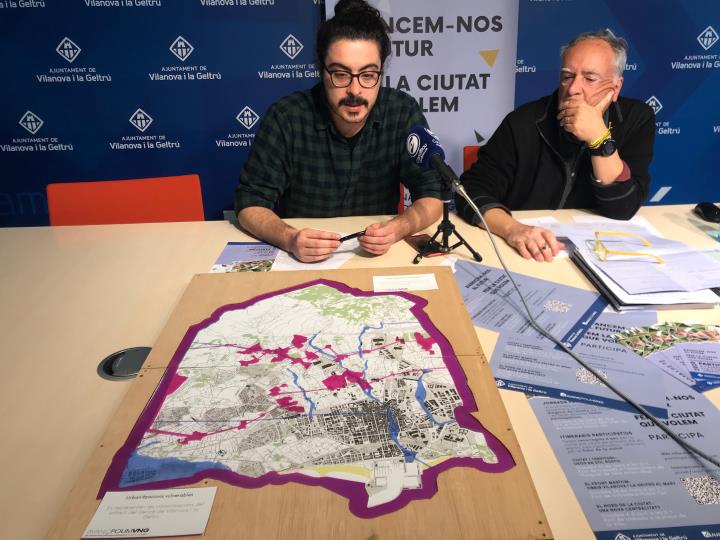 La diagnosi prèvia del nou pla general de Vilanova modera les previsions de creixement de la ciutat. Ajuntament de Vilanova