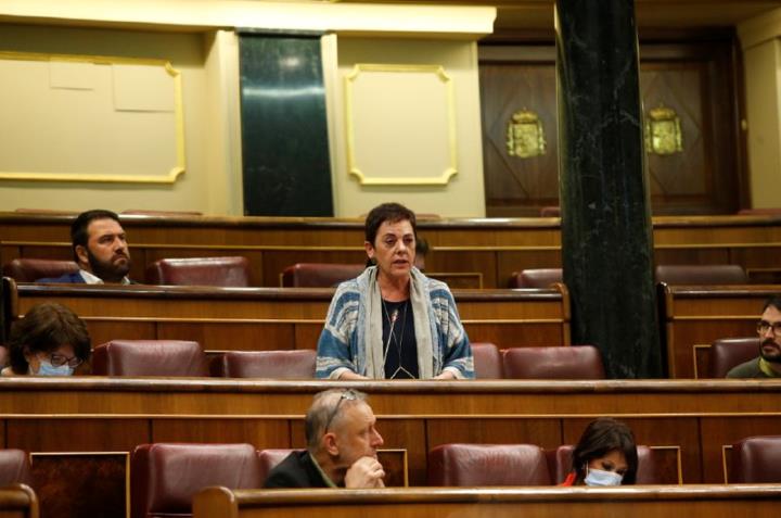 La diputada d'EH Bildu Mertxe Aizpurua al Congrés. ACN