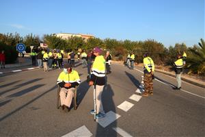 La plantilla de Bergé Logística protesta per denunciar l'acomiadament de 43 empleats a la cristalleria de Saint-Gobain