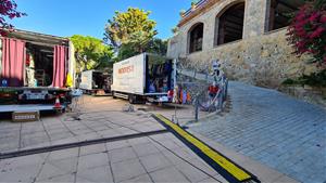 La platja de Garraf de Sitges i el Celler Gaudí Garraf han acollit el rodatge del llargmetratge de Las Leyes de la Frontera. Node Film Clúster