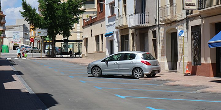 La zona blava continuarà sent gratuïta a Sant Sadurní durant les properes setmanes. Ajt Sant Sadurní d'Anoia