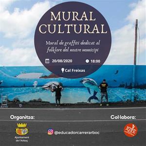 L'Arboç pintarà un mural cultural dedicat a les entitats folklòriques del Seguici Popular i Tradicional de la Vila. EIX