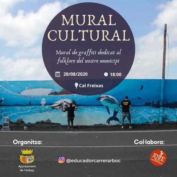L'Arboç pintarà un mural cultural dedicat a les entitats folklòriques del Seguici Popular i Tradicional de la Vila. EIX
