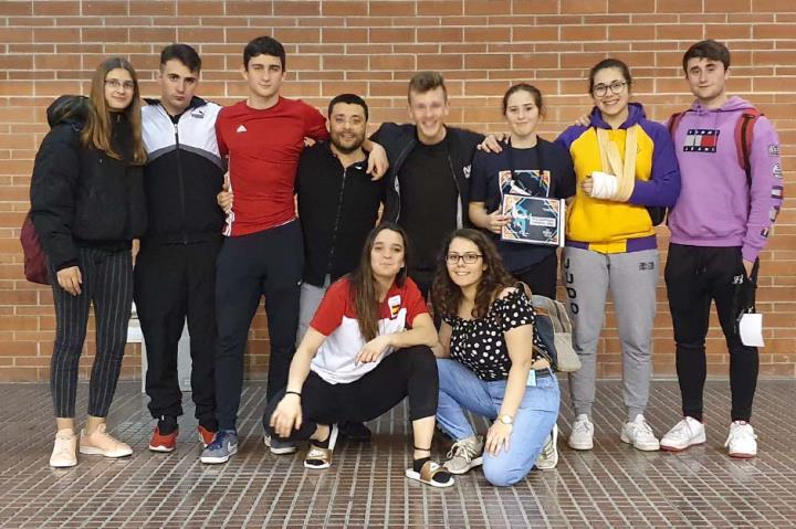 L'equip del Club Judo Olèrdola. Eix