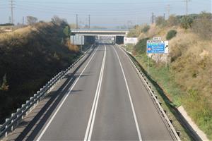 Les carrereteres del Penedès, buides durant el primer cap de setmana de confinament municipal. Ramon Delgado