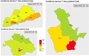 Les comarques del Garraf i Penedès han registrat 167 nou positius en la darrera setmana. EIX