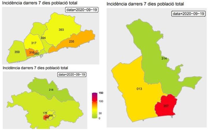 Les comarques del Garraf i Penedès han registrat 167 nou positius en la darrera setmana. EIX