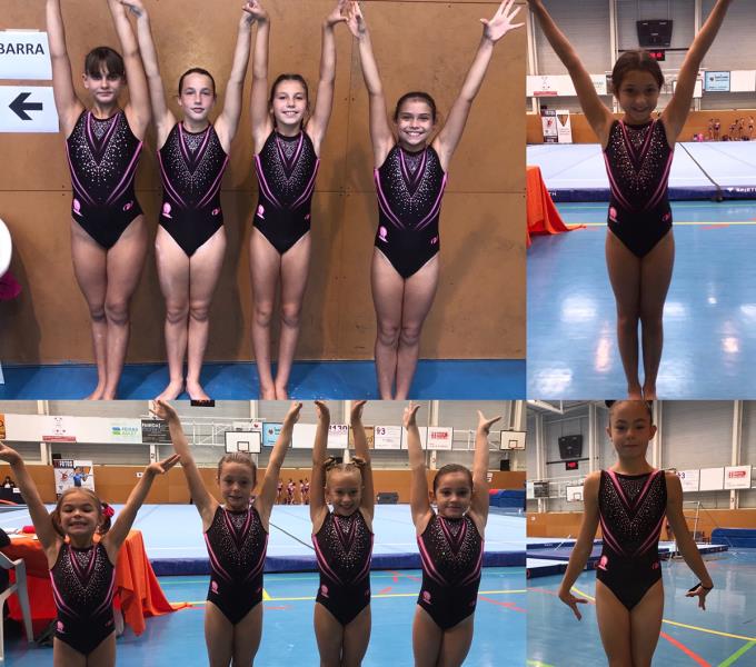 Les gimnastes de l’AE Gimnàstica Baix Penedès. Eix