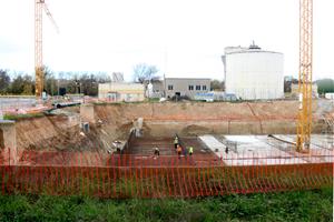 Les obres d'ampliació de la depuradora de Vilafranca del Penedès