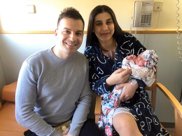 L’Estefania, primera nadó del 2020 nascuda al Garraf. CSG