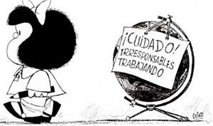 Mafalda i polítics. Quino