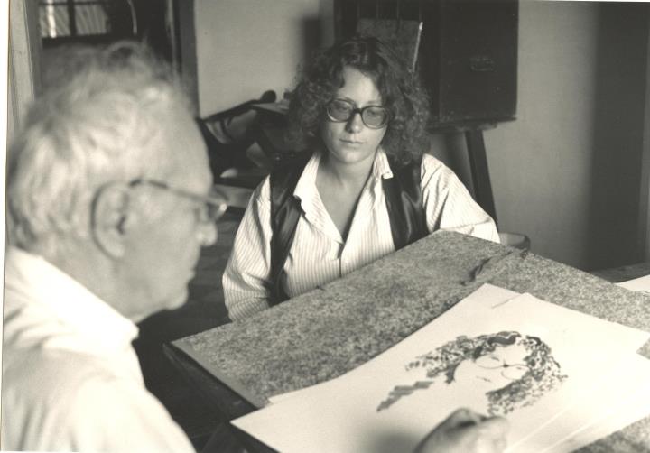Marina Rossell diposita a la Fundació Apel·les Fenosa el retrat que li va fer l’escultor l’any 1978. Ajuntament del Vendrell