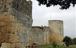 Muralla d'Olèrdola. Eix