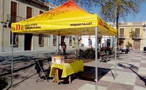 Parada d'ERC de Sant Pere de Ribes a les últimes eleccions municipals. Eix