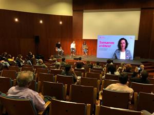 Pere Aragonès durant la presentació a Vilanova del llibre 'Tornarem a vèncer' del president d'ERC, Oriol Junqueras