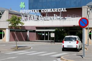 Pla general de l'exterior de l'Hospital Comarcal de l'Alt Penedès, a Vilafranca. Imatge del 13 de juliol del 2020. ACN