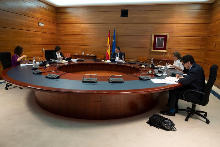 Pla general del Consell de Ministres d'aquest 26 de maig del 2020. Pool Moncloa 