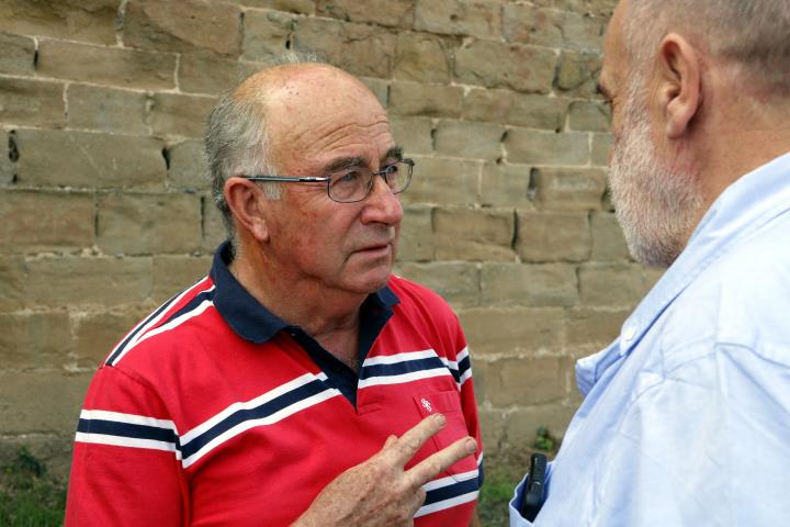 Pla mitjà on es pot veure al pagès i activista Josep Pàmies, al I Congrés de Salut Censurada, a Balaguer, el 28 de setembre de 2019. ACN
