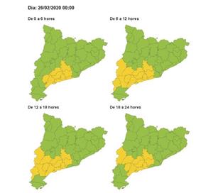 Prealerta per ventades al Garraf i Baix Penedès a partir de la mitjanit. Meteocat