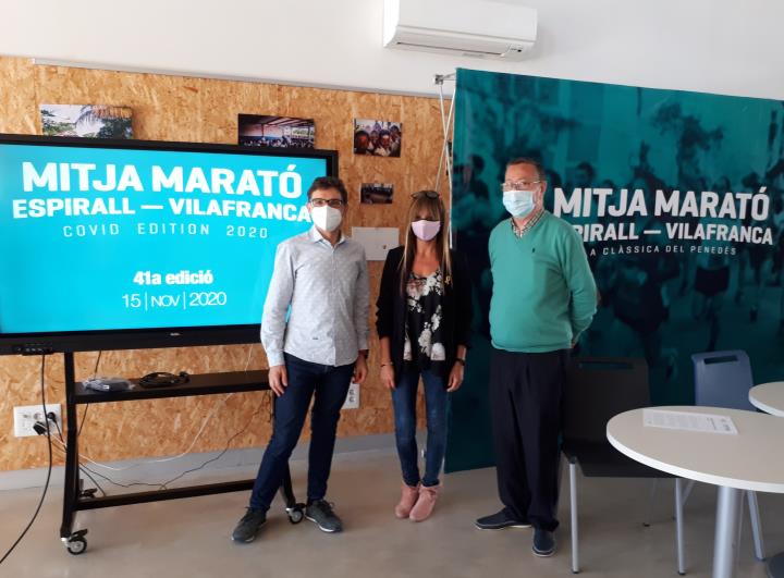 Presentació de la 41a Mitja Marató Espirall-Vilafranca. Eix